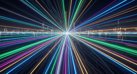 Futuristic Digital Technology Network and Artificial Intelligence Data Communication Background.
