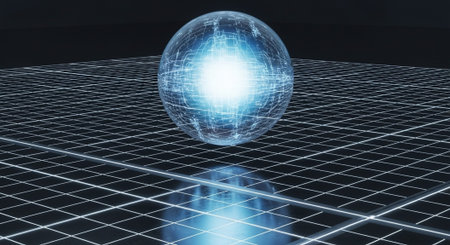 Futuristic Digital Technology Network and Artificial Intelligence Data Communication Background.