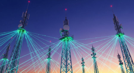 Futuristic Digital Technology Network and Artificial Intelligence Data Communication Background.