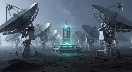 Futuristic Digital Technology Network and Artificial Intelligence Data Communication Background.