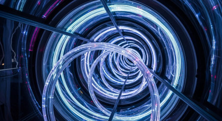 Futuristic Digital Technology Network and Artificial Intelligence Data Communication Background.