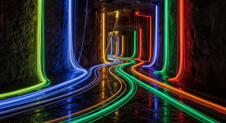 Futuristic Digital Technology Network and Artificial Intelligence Data Communication Background.