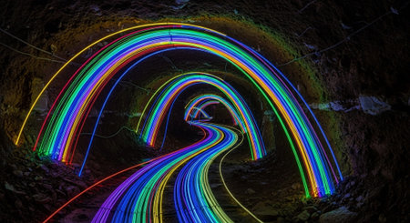 Futuristic Digital Technology Network and Artificial Intelligence Data Communication Background.の写真素材