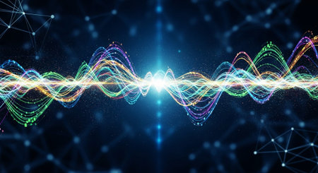 Futuristic Digital Technology Network and Artificial Intelligence Data Communication Background.