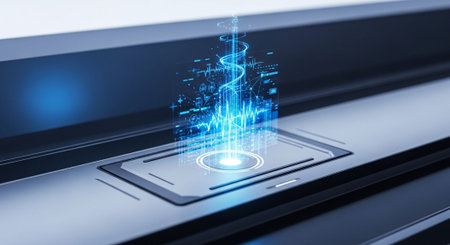 Futuristic Digital Technology Network and Artificial Intelligence Data Communication Background.