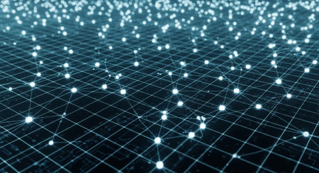 Futuristic Digital Technology Network and Artificial Intelligence Data Communication Background.