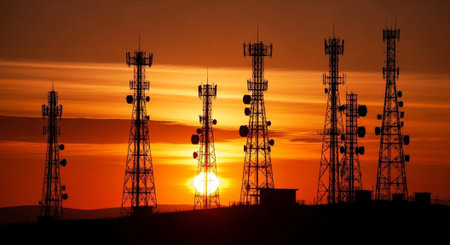 Futuristic Digital Technology Network and Artificial Intelligence Data Communication Background.