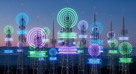 Futuristic Digital Technology Network and Artificial Intelligence Data Communication Background.