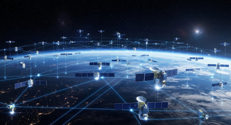 Futuristic Digital Technology Network and Artificial Intelligence Data Communication Background.