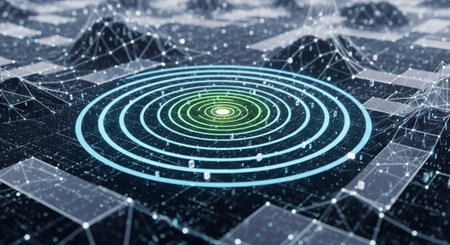 Futuristic Digital Technology Network and Artificial Intelligence Data Communication Background.