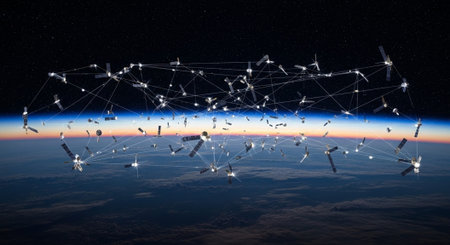 Futuristic Digital Technology Network and Artificial Intelligence Data Communication Background.