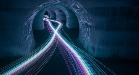 Futuristic Digital Technology Network and Artificial Intelligence Data Communication Background.