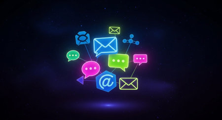 Futuristic Digital Technology Network and Artificial Intelligence Data Communication Background.