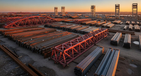 Modern Construction and Infrastructure Development Concept.