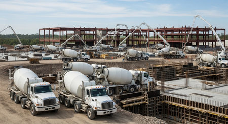 Modern Construction and Infrastructure Development Concept.