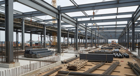 Modern Construction and Infrastructure Development Concept.