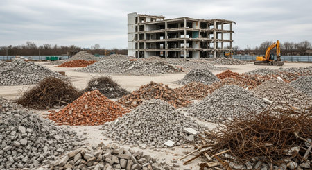 Modern Construction and Infrastructure Development Concept.