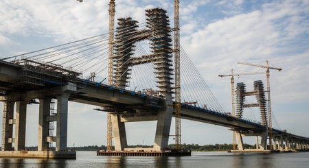 Modern Construction and Infrastructure Development Concept.