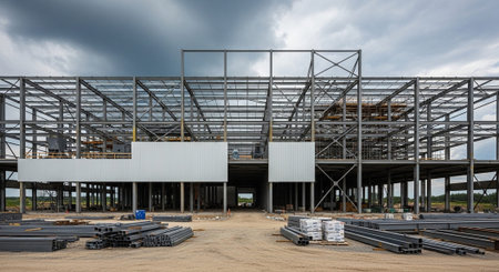 Modern Construction and Infrastructure Development Concept.の写真素材