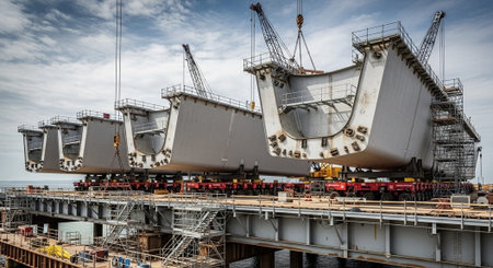 Modern Construction and Infrastructure Development Concept.