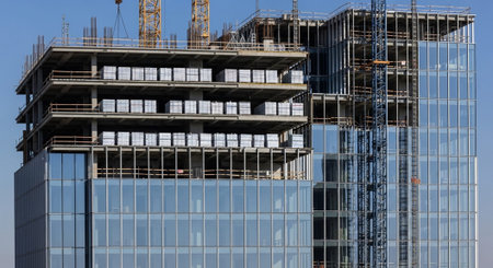 Modern Construction and Infrastructure Development Concept.