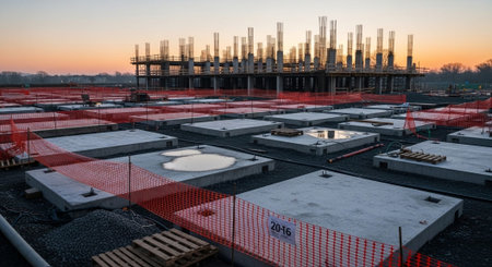 Modern Construction and Infrastructure Development Concept.