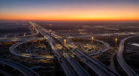 Modern Construction and Infrastructure Development Concept.