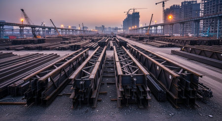 Modern Construction and Infrastructure Development Concept.