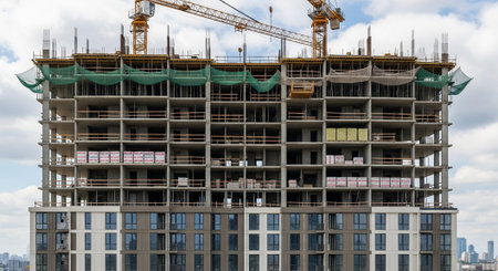 Modern Construction and Infrastructure Development Concept.