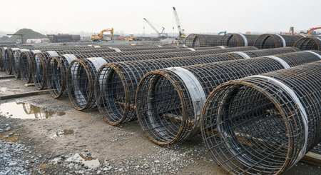 Modern Construction and Infrastructure Development Concept.