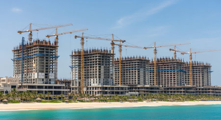 Modern Construction and Infrastructure Development Concept.の写真素材