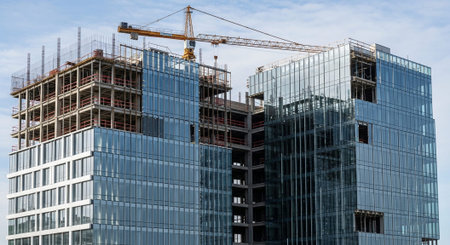 Modern Construction and Infrastructure Development Concept.