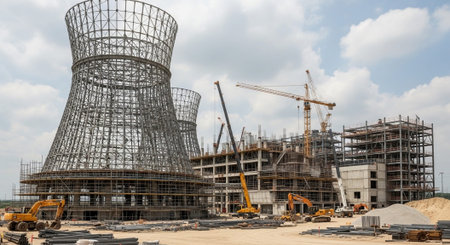 Modern Construction and Infrastructure Development Concept.