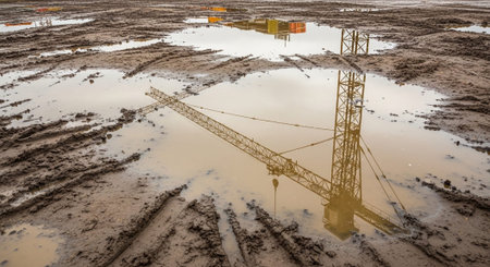 Modern Construction and Infrastructure Development Concept.