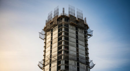 Modern Construction and Infrastructure Development Concept.