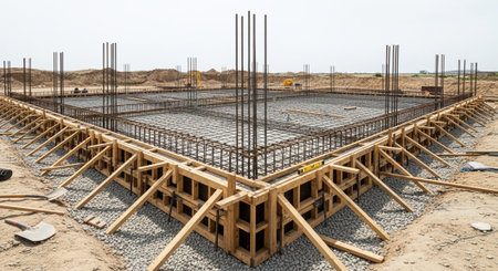 Modern Construction and Infrastructure Development Concept.