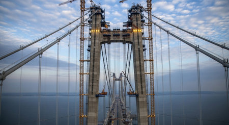 Modern Construction and Infrastructure Development Concept.