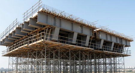 Modern Construction and Infrastructure Development Concept.