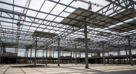 Modern Construction and Infrastructure Development Concept.
