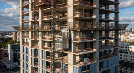 Modern Construction and Infrastructure Development Concept.