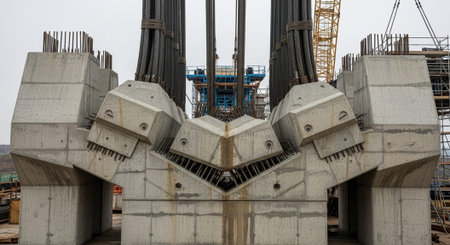 Modern Construction and Infrastructure Development Concept.の写真素材