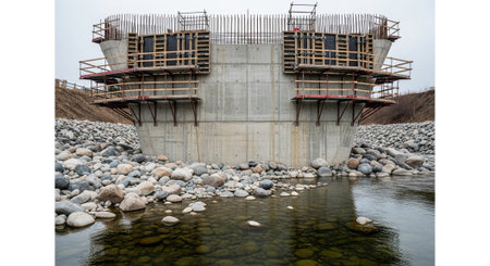 Modern Construction and Infrastructure Development Concept.の写真素材