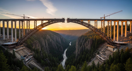 Modern Construction and Infrastructure Development Concept.