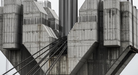 Modern Construction and Infrastructure Development Concept.の写真素材