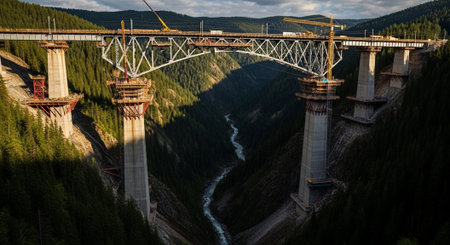 Modern Construction and Infrastructure Development Concept.