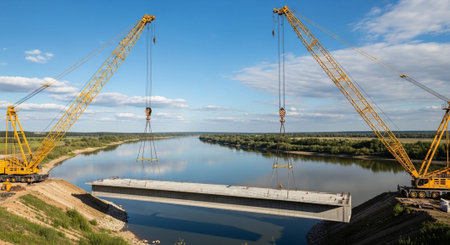 Modern Construction and Infrastructure Development Concept.の写真素材