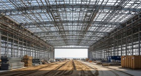 Modern Construction and Infrastructure Development Concept.の写真素材