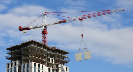 Modern Construction and Infrastructure Development Concept.