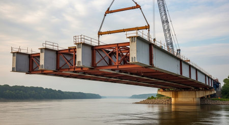 Modern Construction and Infrastructure Development Concept.の写真素材