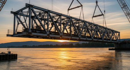 Modern Construction and Infrastructure Development Concept.